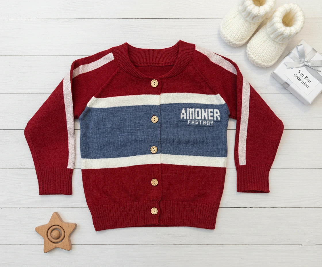 Designer Sport-Stripe Knit Two-Piece Set