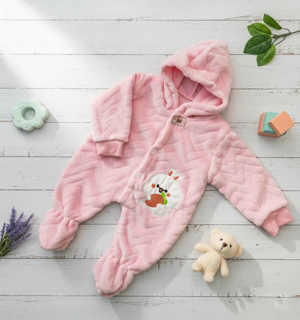 Dreamy Rose Bunny Snuggle Hooded One-Piece