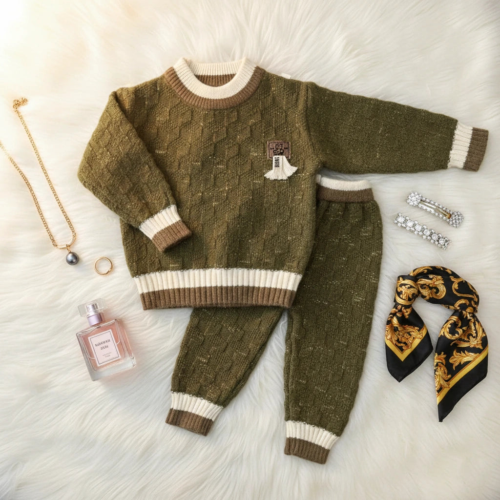 Forest Green Heritage Knit Set