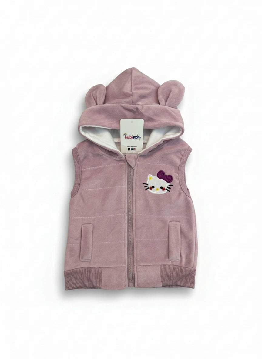 Premium Velvet Three-Piece Baby Outfit Set - Lilac & Ivory