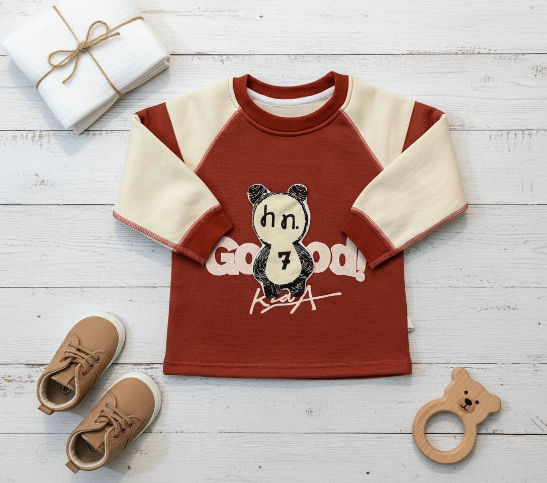 Premium "Good Bear" Raglan Sweat Suit & Jogger Set
