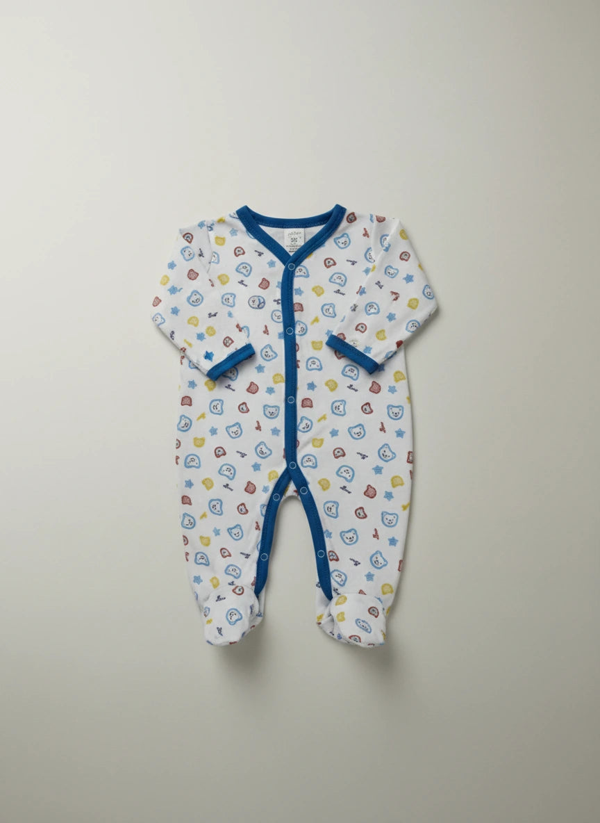 Bear & Star Themed Baby Romper - Ultra Soft and Breathable Premium Cotton