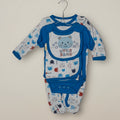 5-Piece Blue and White Newborn Outfit Set