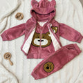 Cuddle-Ready Velvet Bear Outfit