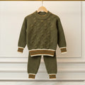 Forest Green Cable Knit Set