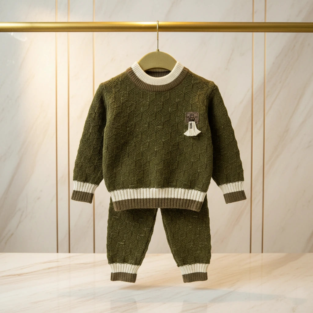 Forest Green Heritage Knit Set