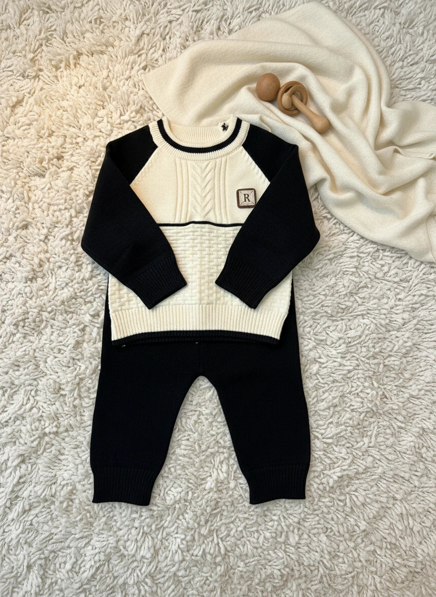 Wool Sweater, Pants & Beanie Set