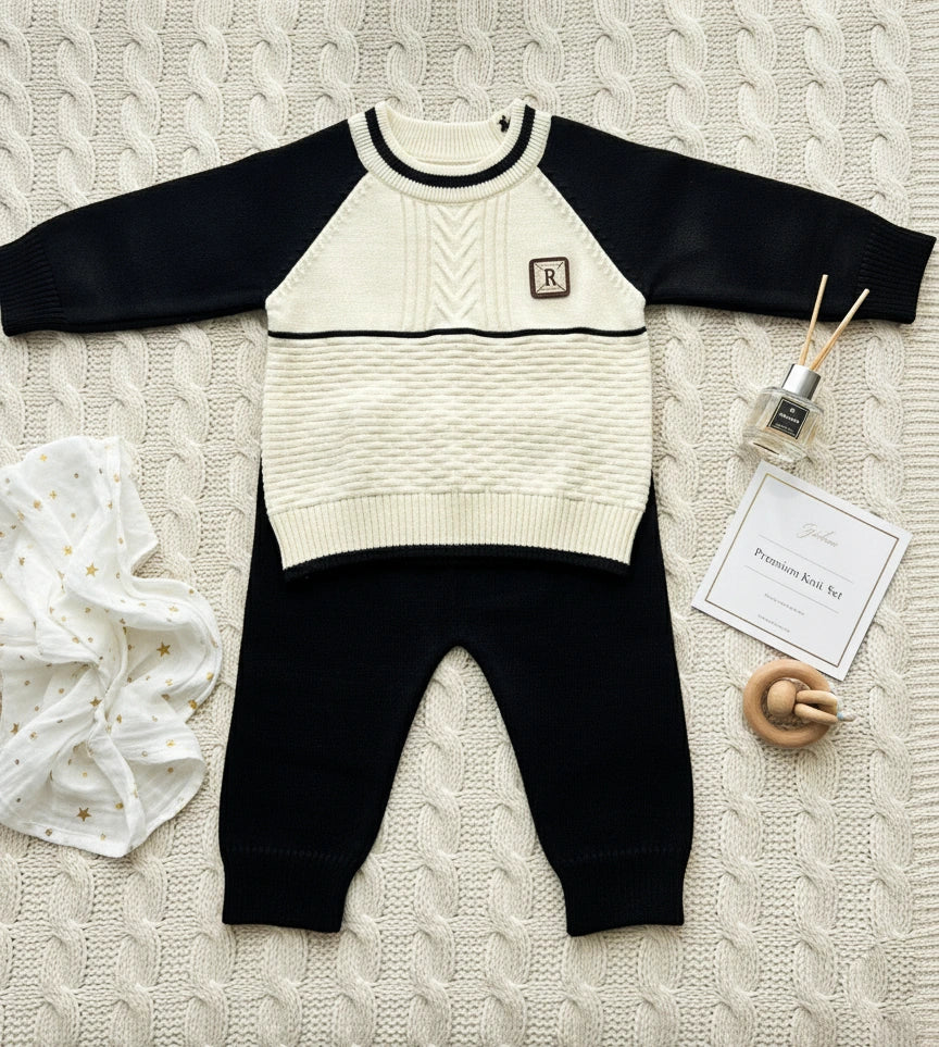 Wool Sweater, Pants & Beanie Set