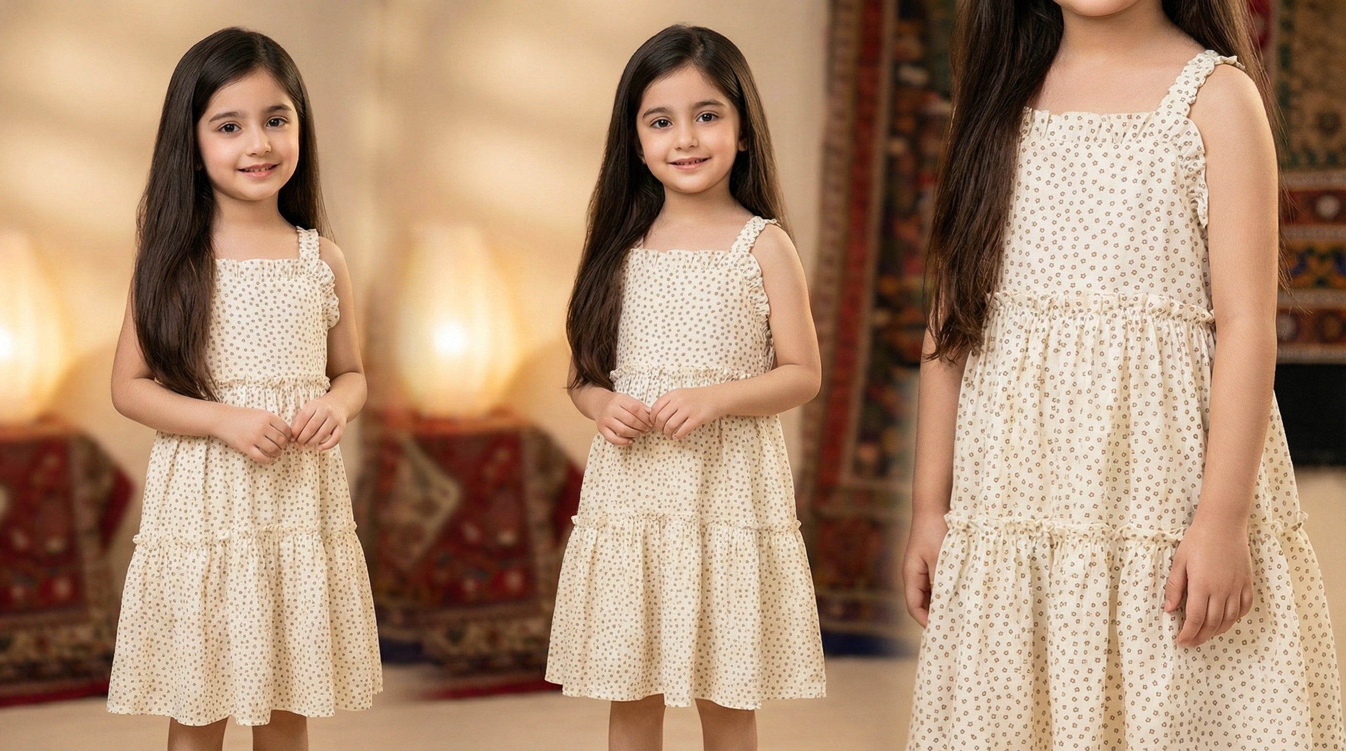 Tiny Star Tiered Ruffle Sun Dress