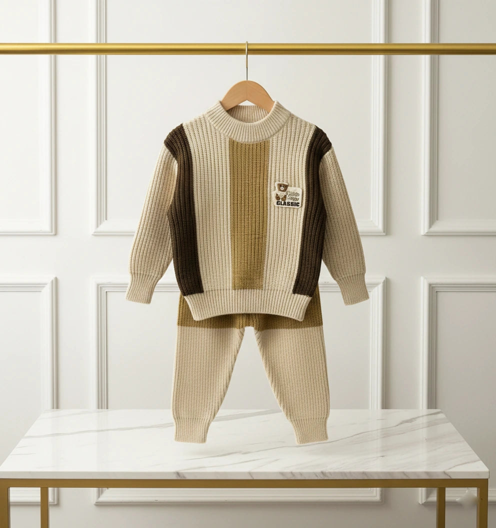 Vintage Color Stripes - Beige & Brown