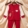 Red & White Premium Cotton Baby Set
