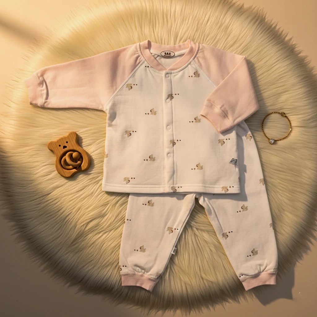2-Piece Premium Fleece Cotton Layette Set
