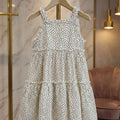 Premium Star-Print Tiered Ruffle Sun Dress