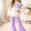 Charming Lavender - Knit Faux Fur Set