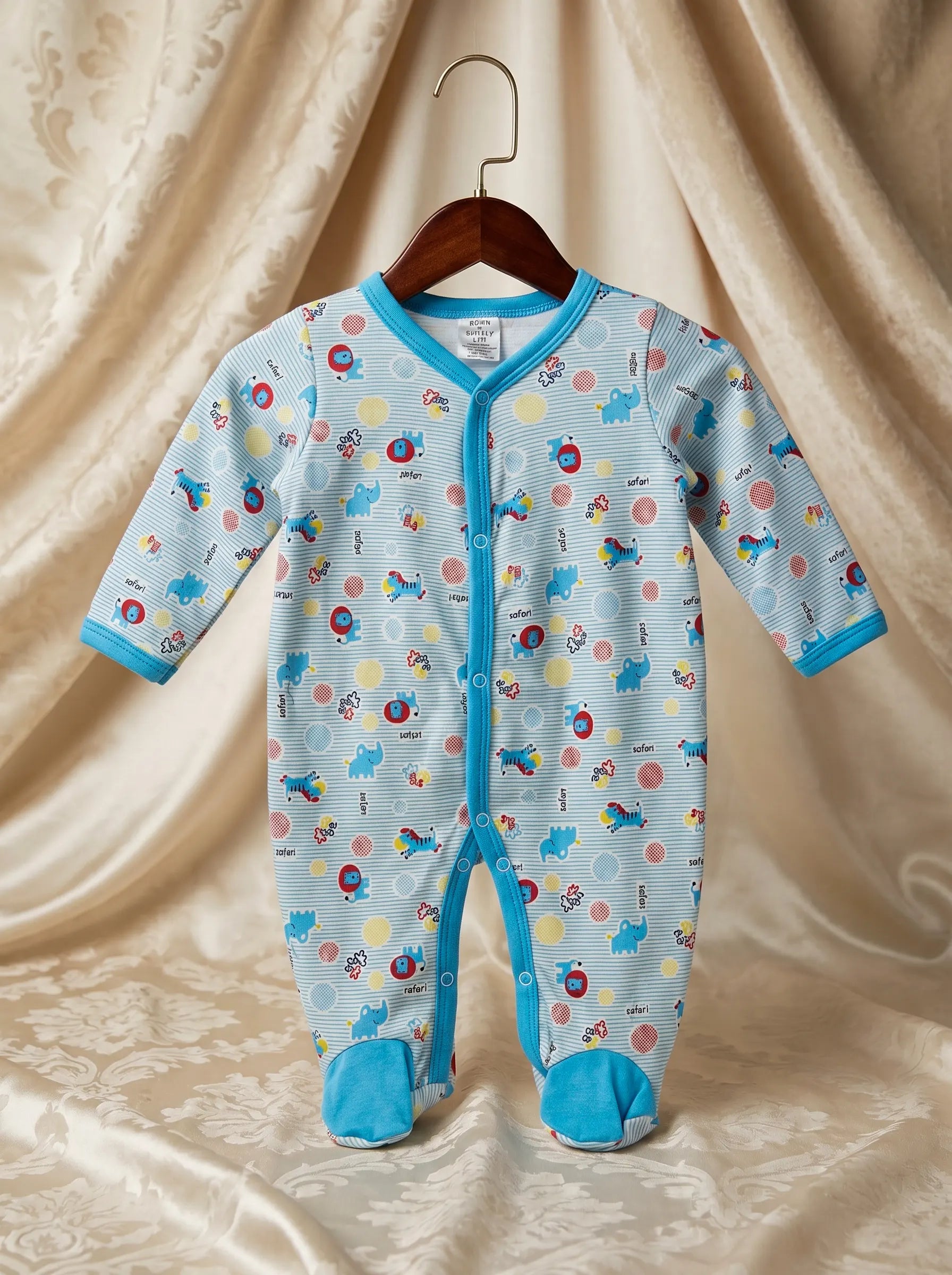 Safari Themed Baby Romper - Ultra Soft and Breathable Premium Cotton