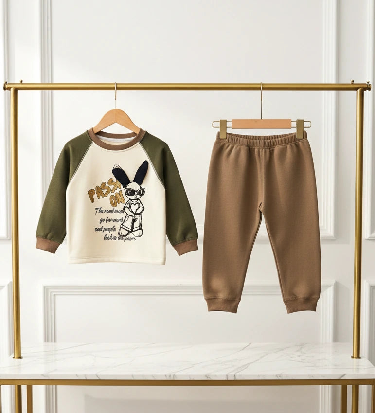 Cool Bunny Soft Fleece Sweatsuit