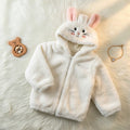 Snowy White Rabbit Faux-Fur Hooded Jacket