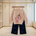 Peach "Donut Party" Sweater Set