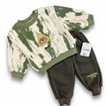 Soft & Snug Sage Green Ribbed Knit Baby Sweat Suit Set