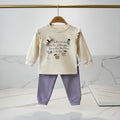 Ruffle Shoulder Soft Fleece Sweatsuit