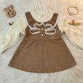 Mocha Velvet & Organza Frock