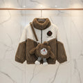 Mocha & Cream Faux-Fur Jacket