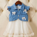 Imported Denim Vest & Tulle Fairy Dress Set