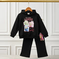 Black "The Monster LABUBU" Hoodie Set