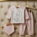Powder Pink Ultra Soft Cotton Embroidered Baby Set