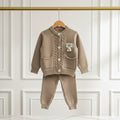 Classic Cable Knit Set - Light brown