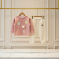 Cute Waffle Soft Fleece Sweatsuit