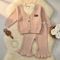 Soft and cozy Knit Cardigan & Flared Pants