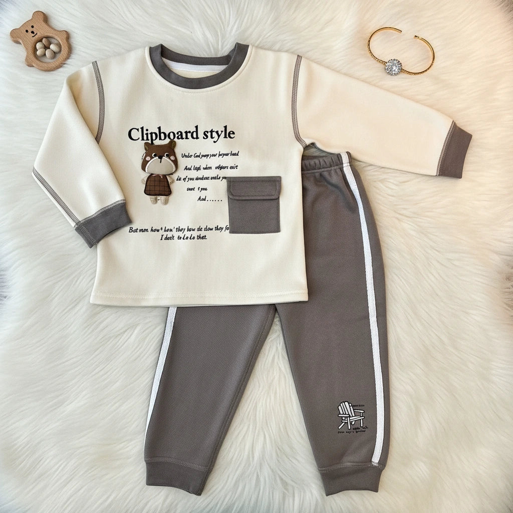 Imported kids Tracksuit with Pocket Design