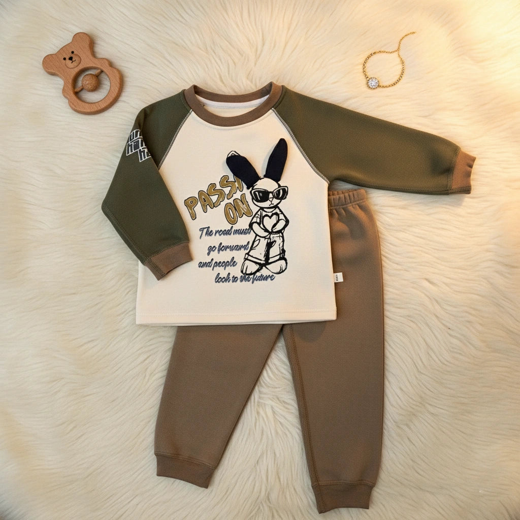 Imported kids Tracksuit "Cool Bunny" Raglan