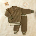 Rich Earth Tones Cable Knit Set