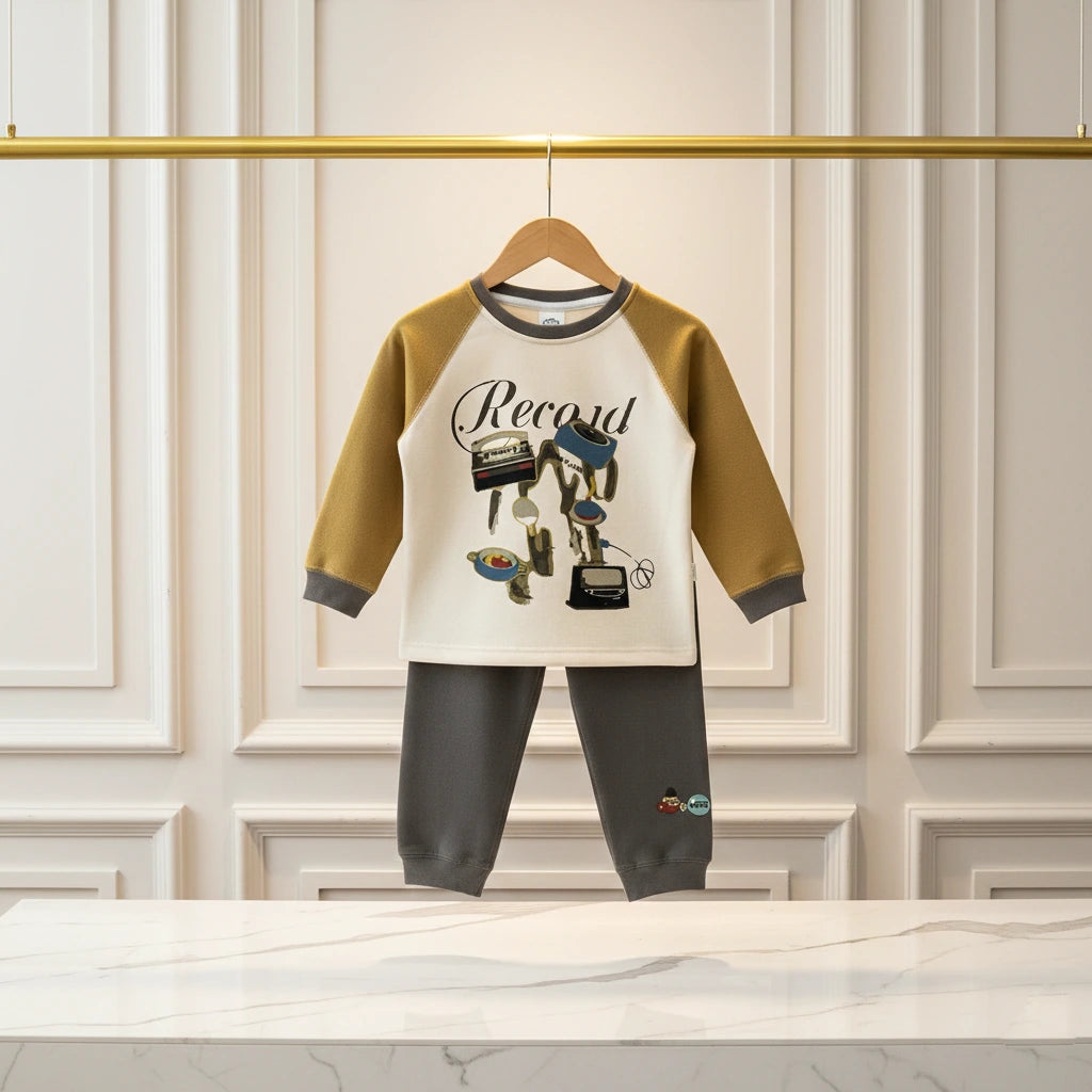 Retro Record Player Soft Fleece Sweatsuit