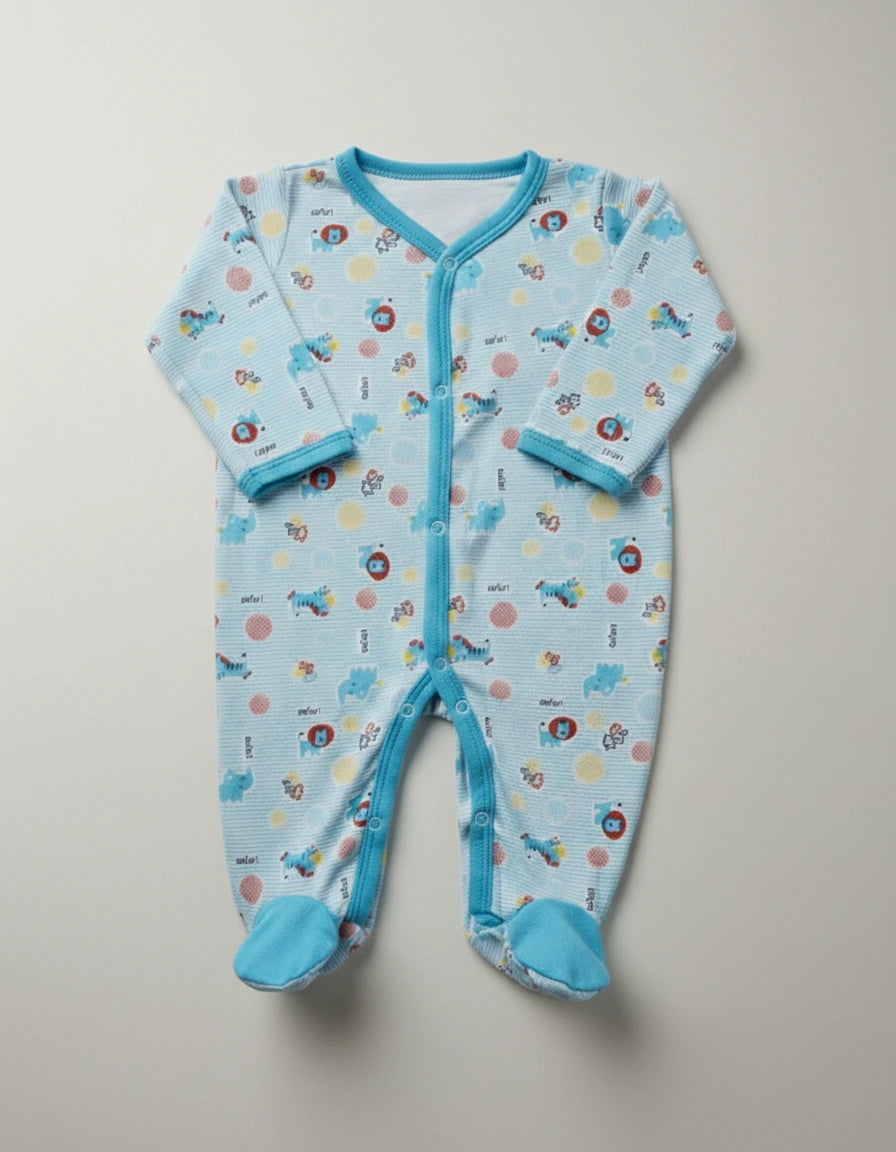 Safari Themed Baby Romper - Ultra Soft and Breathable Premium Cotton